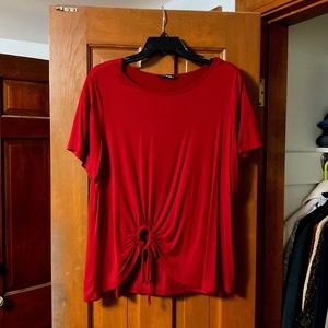 Bloom Chic Gathered Tie Waist T Shirt Size 12